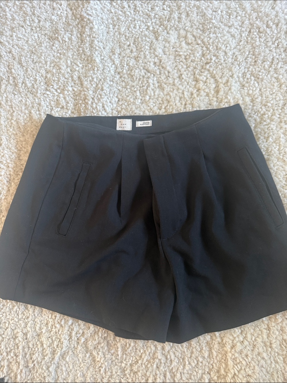 a new day Black High-Waist Tailored Shorts - Picture 1 of 4